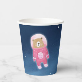 Pink Space Beer Astronaut Baby shower Papieren Bekers