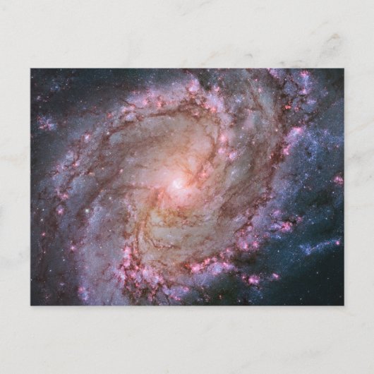 Pink Space Photo Spiral Galaxy M83 Briefkaart (Voorkant)