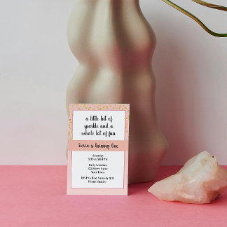 Pink Sparkle Birthday Invitation Kaart