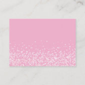 Pink Sparkle Books for Baby Heart Script Informatiekaartje (Achterkant)