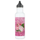Pink Sparkle Bouquet Water Fles (Rechts)
