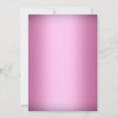 Pink Sparkle Cocktail Bachelorette Party Kaart (Achterkant)