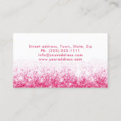 Pink Sparkle Eco Cleaning Service Huishouding Visitekaartje (Achterkant)