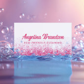Pink Sparkle Eco Cleaning Service Huishouding Visitekaartje