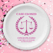Pink Sparkle Esthetic Law School Afstudeerfeest Papieren Bordje