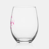 Pink Sparkle Galantine's Day Wijnglas Zonder Voet (Links)
