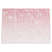 Pink Sparkle Glitter Blush Groot Cadeauzakje (Voorkant)