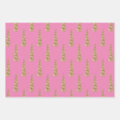 Pink Sparkle Gold Glam Unicorn Inpakpapier Vel (Voorkant 3)