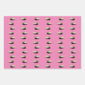 Pink Sparkle Gold Glam Unicorn Inpakpapier Vel (Voorkant)