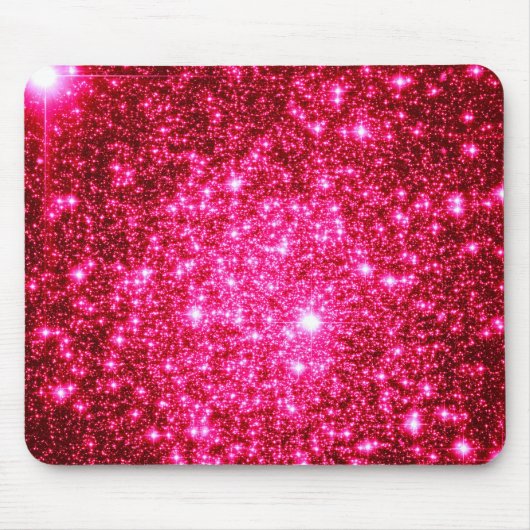 Pink Sparkle Mousepad Muismat (Voorkant)