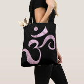 Pink Sparkle Om Tote Bag (Dichtbij)