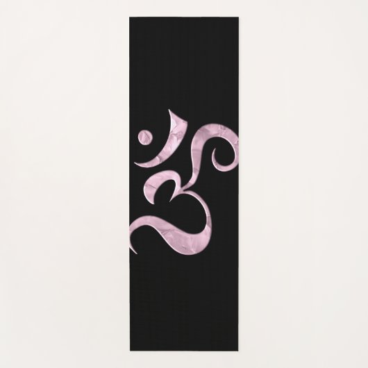 Pink Sparkle Om  Yogamat (Voorkant)