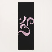 Pink Sparkle Om  Yogamat (Achterkant)