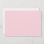 Pink Sparkle Princess Baby shower Kaart (Achterkant)