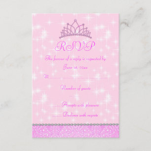 Pink Sparkle Princess RSVP