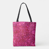 Pink Sparkly Canvas tassen Princess Glittery Fun (Achterkant)