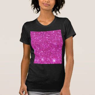 Pink Sparkly Glitter Girly Stuff Glam T-shirt