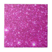 Pink Sparkly Glitter Girly Stuff Glam Tegeltje (Voorkant)