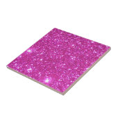 Pink Sparkly Glitter Girly Stuff Glam Tegeltje (Zijkant)
