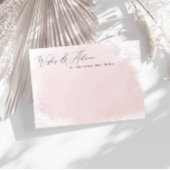 Pink Splash Minimalistische Wensen & Advies Kaarte Informatiekaartje