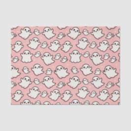 Pink Spooky Ghost Halloween Party Tissuepapier