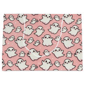 Pink Spooky Ghost Party Halloween Groot Cadeauzakje (Voorkant)