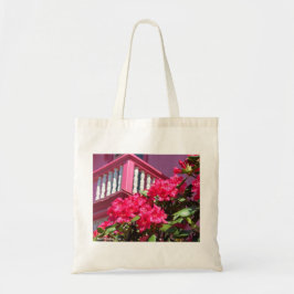 Pink Spring Balcony - Martha's Vineyard Canvas tas