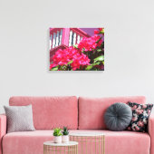 Pink Spring Balcony - Martha's wijngaard Canvas Afdruk (Insitu (Woonkamer))