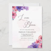 Pink Spring Blossom Love is in Bloom Vrijgezellenf Kaart (Voorkant)