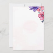 Pink Spring Blossom Love is in Bloom Vrijgezellenf Kaart (Achterkant)