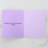 Pink Spring Blossom Personalized Get Well Kaart (Binnen)