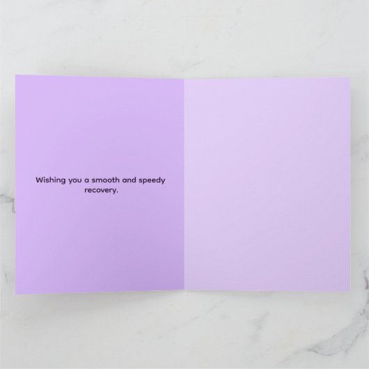 Pink Spring Blossom Personalized Get Well Kaart (Binnen)