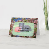 Pink Spring Blossoms Floral Frame Photo  Kaart (Voorkant)