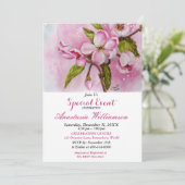 PINK SPRING FLING PARTY GEBEURT KAART (Staand voorkant)