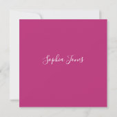 Pink Spring Floral 21st Birthday Party Invitation Kaart (Achterkant)