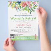 Pink Spring Floral Uitnodiging voor vrouwen tot re Flyer (Hand)