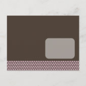 Pink Spring Flowers Heart Save The Date Briefkaart (Achterkant)