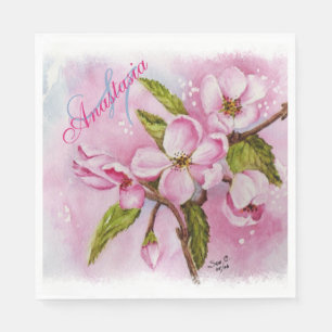 PINK SPRING FLTY MONOGRAM SERVET