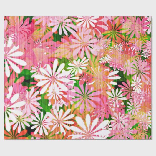 Pink Spring Garden Cadeaupapier (Vlak)