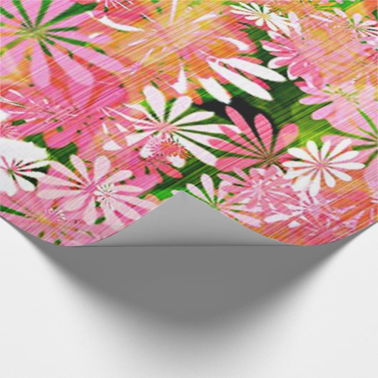 Pink Spring Garden Cadeaupapier (Hoek)