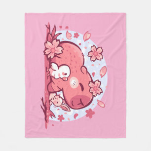 Pink Spring Vrienden Fleece Deken