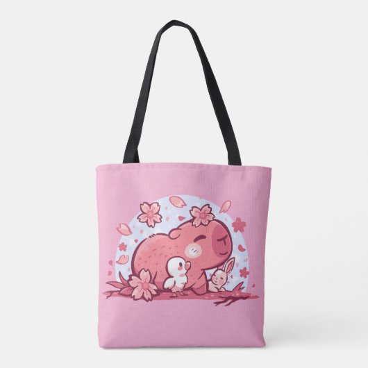 Pink Spring Vrienden Tote Bag (Achterkant)