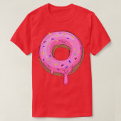Pink Sprinkle Donut Pocket Doughnut Lovers Donuts  T-shirt (Design voorkant)