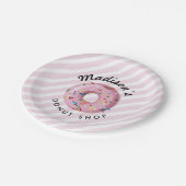 Pink Sprinkle Donut Shop Papieren Bordje (Gekanteld)