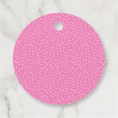 Pink Sprinkle Donuts Baby shower Bedankjes Labels (Achterkant)