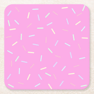 Pink Sprinkles Print Paper Bowl Kartonnen Onderzetters