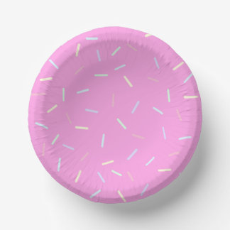 Pink Sprinkles Print Paper Bowl Papieren Kommen