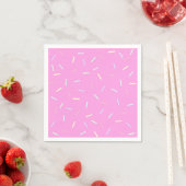 Pink Sprinkles Print Paper Bowl Servet (Insitu)