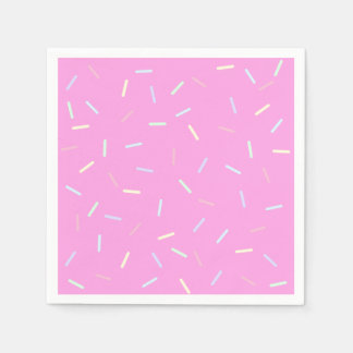Pink Sprinkles Print Paper Bowl Servet