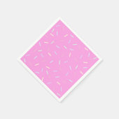 Pink Sprinkles Print Paper Bowl Servet (Hoek)